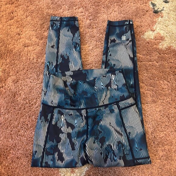 Sweaty Betty Super Sculpt 7/8 Length Women's Size XS Workout Leggings Blue Navy - Picture 1 of 3